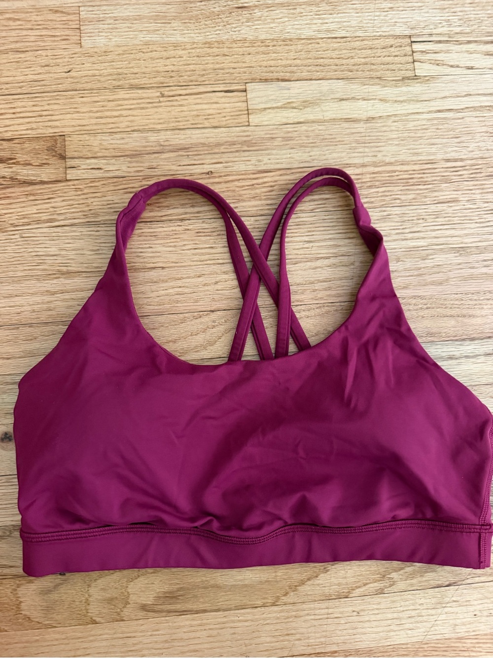 Lululemon Energy Bra Medium Support B-D Cups Burgundy Size 10